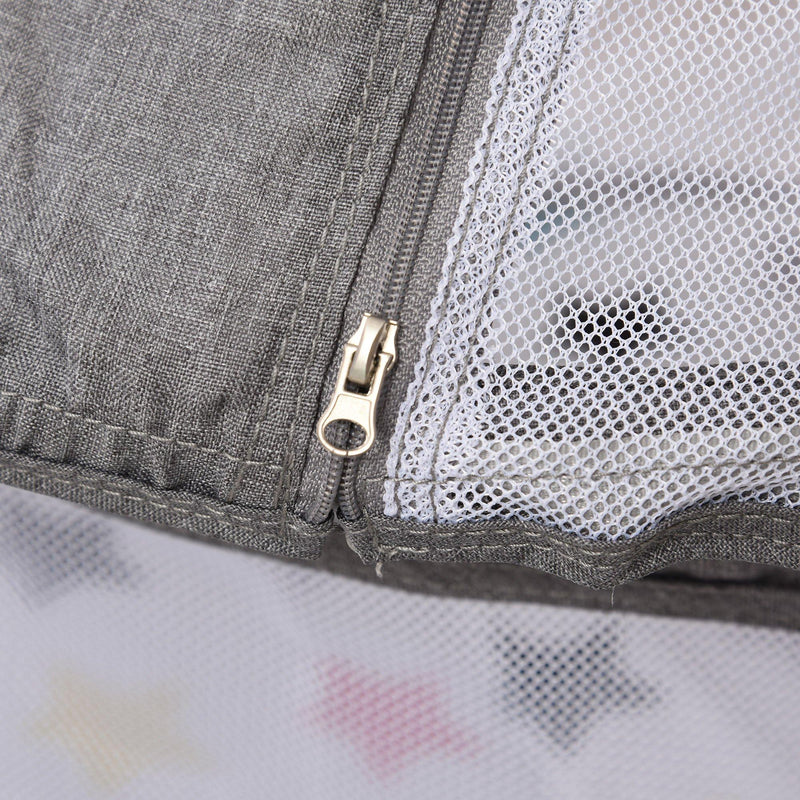 Box Neonati Portatile Pieghevole 0-12 Mesi con Palestrina  Grigio