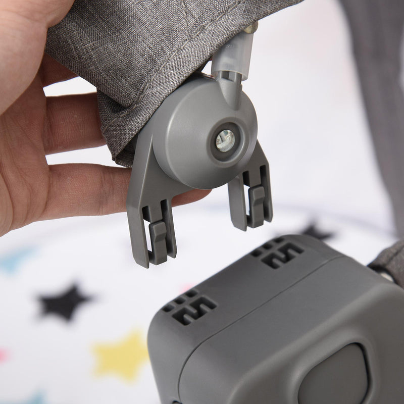 Box Neonati Portatile Pieghevole 0-12 Mesi con Palestrina  Grigio