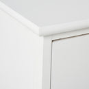 Set 2 Comodini 1 Cassetto 1 Antina in Legno  bianco