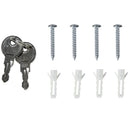 Armadietto per Medicinali 25x12x48 cm 3 Ripiani in Acciaio e Vetro  Rosso