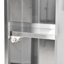 Armadietto per Medicinali 20x12x58 cm 3 Ripiani in Acciaio e Vetro  Argento