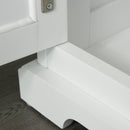 Mobile da Cucina Credenza 3 Cassetti 3 Ante 136x42,5x86 cm  Bianco