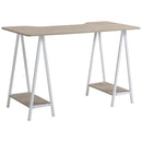 Scrivania da Ufficio 2 Mensole 120x60x76 cm 