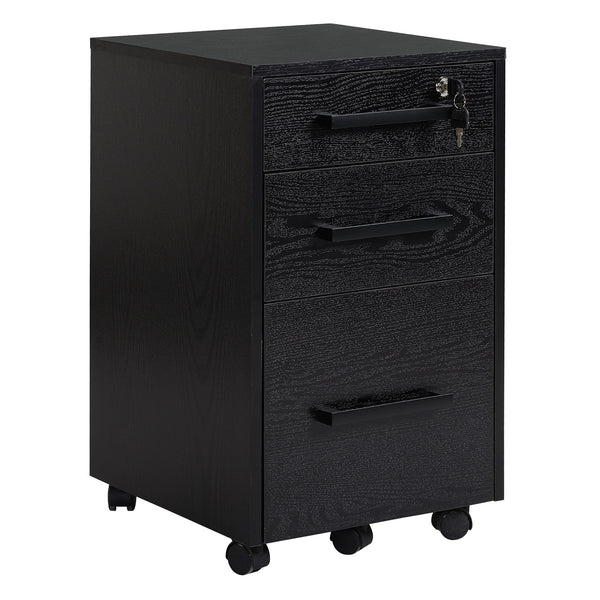 online Porte-Documents Bureau 39,2x40x65,4 cm 3 Tiroirs Noir