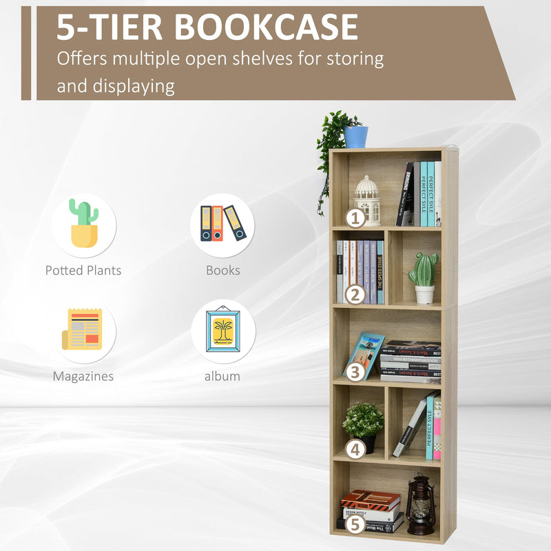 Libreria Scaffale 40x29,2x87,9 cm 3 Ripiani in Legno 