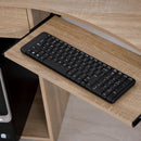 Scrivania da Ufficio ad Angolo Porta PC 120x70x75 cm in Legno 