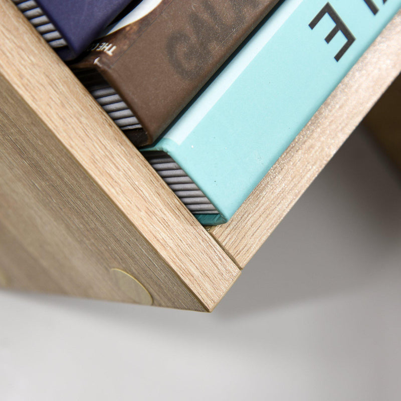 Libreria Mensola Sospesa a V 80,6x16x15,2 cm in Legno 