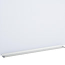 Lavagna Bianca da Parete in Vetro 90x60x0,4 cm con Pennarelli e Cancellino 