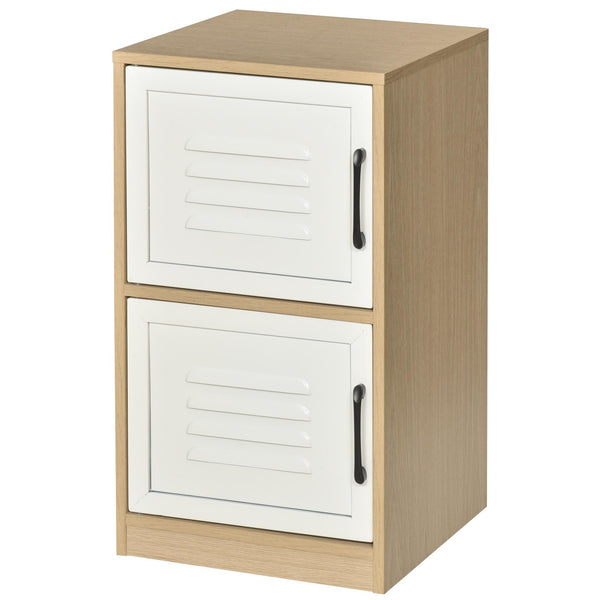 sconto Classeur de bureau 2 étagères en bois et métal