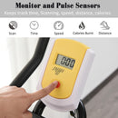 Cyclette Spinning 50x100x101-113 cm con Schermo LCD e Supporto Smartphone  Gialla