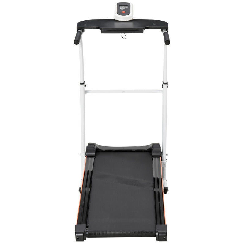 Tapis Roulant Meccanico Pieghevole con Schermo LED  Bianco e Nero