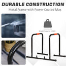 Parallele Fitness per Esercizi in Acciaio  Nere