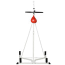 Piattaforma Boxe con Speed Ball Ø16 cm in Acciaio  Bianca