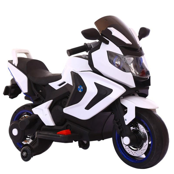 Moto Electrique Enfant 2 Places 12V Jepsen Blanc sconto