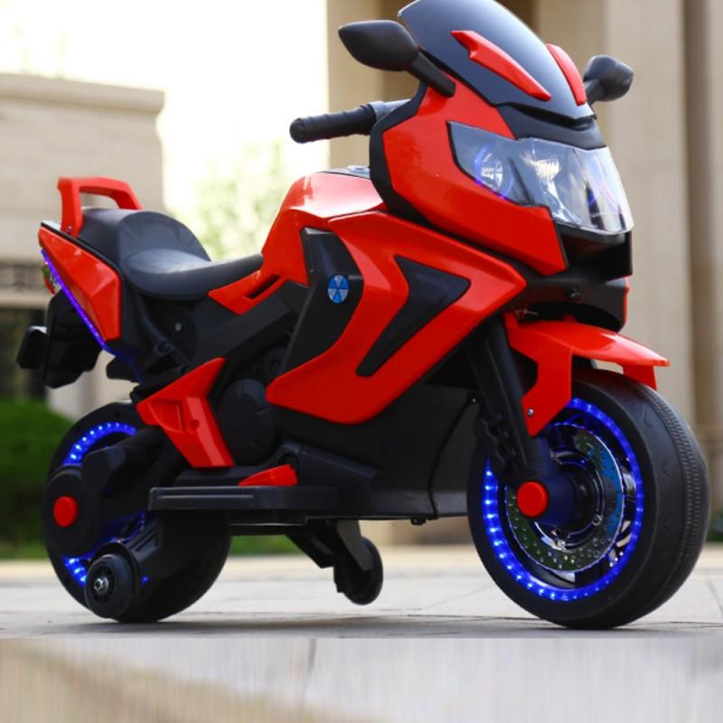Moto Elettrica per Bambini 2 Posti 12V Jepsen Rossa