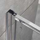 Porta Parete Doccia 2 Ante Scorrevoli in Cristallo Trasparente 6mm H190 Bonussi Giuly Varie Misure