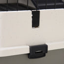 Gabbia per Criceti 3 Livelli 81,2x52,7x110 cm in Metallo e Plastica  Nera