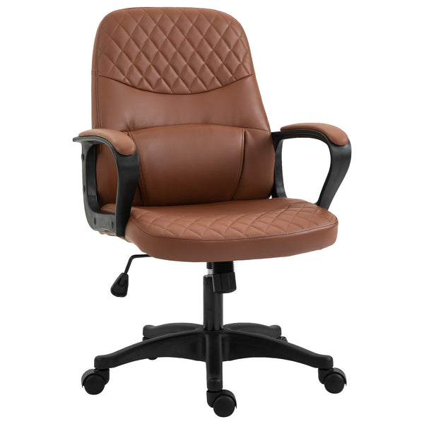 Chaise de bureau opérationnelle en similicuir marron online