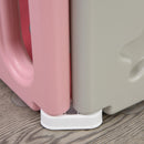 Box Recinto Attività per Bambini 149x155x64 cm in Plastica  Azzurro Bianco e Rosa