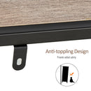 Libreria Scaffale 5 Ripiani 120x32x95 cm in Legno e Metallo  Nero