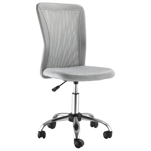 online Sedia da Ufficio Ergonomica Senza Braccioli 43x58x90-100 cm in Tessuto a Rete Grigio