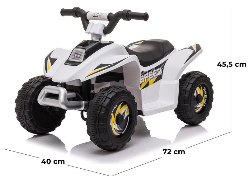 Mini Quad Elettrico per Bambini 6V Jepsen Bianco