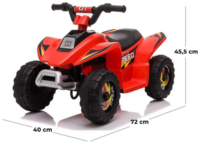Mini Quad Elettrico per Bambini 6V Jepsen Rosso
