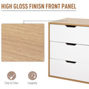 Cassettiera Portadocumenti da Ufficio 55x45x65,5 cm 3 Cassetti 