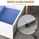 Cassettiera Portadocumenti da Ufficio 55x45x65,5 cm 3 Cassetti 