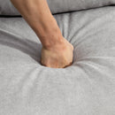 Divano 2 Posti in Tessuto 15x76x88 cm  Grigio