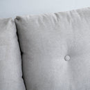 Divano 2 Posti in Tessuto 15x76x88 cm  Grigio