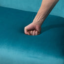 Divano 2 Posti in Tessuto 124x73x76 cm  Verde