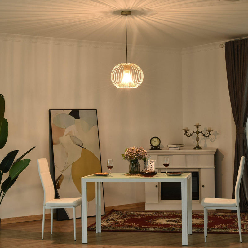 Lampadario Moderno a Sospensione 40W E27  Oro