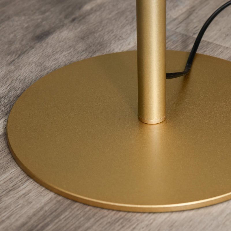 Lampada da Terra con Paralume in Stoffa E27 Ø40x160 cm  Oro