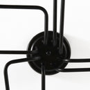 Lampadario a Soffitto Moderno da Soffitto 8 Luci E27 105x74x11 cm  Nero