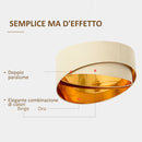 Lampadario a Soffitto Moderno a Sospensione E27 Ø50x136 cm  Beige e Oro