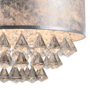 Lampadario a Soffitto Moderno 44 Pendenti in Vetro E14 Ø43x100 cm  Grigio