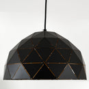 Lampadario a Soffitto Vintage a Sospensione E27 Ø30x146 cm  Nero