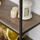 Libreria 7 Ripiani 60x29,5x189 cm in Metallo e Legno 