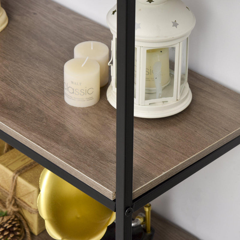 Libreria 7 Ripiani 60x29,5x189 cm in Metallo e Legno 