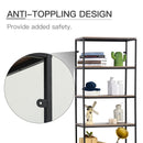 Libreria 7 Ripiani 60x29,5x189 cm in Metallo e Legno 