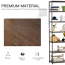 Libreria 7 Ripiani 60x29,5x189 cm in Metallo e Legno 