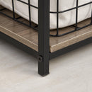 Libreria 7 Ripiani 60x29,5x189 cm in Metallo e Legno 