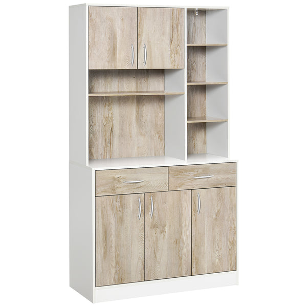 Buffet Meuble de Cuisine avec Portes Tiroirs et Compartiments à Betteraves 100x39x180 cm sconto