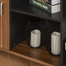 Mobiletto Portadocumenti 100x40x66 cm con Ruote  Noce e Grigio