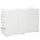 Meuble Polyvalent 117x36x74 cm 2 Tiroirs 3 Portes Blanches