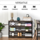 Scaffale 4 Ripiani 100x30x72 cm in Metallo e Legno  Marrone Rustico