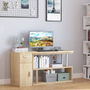 Scrivania da Ufficio ad Angolo Porta PC 140x107x74,6 cm in Legno  Rovere