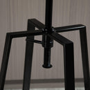 Set 2 Sgabelli da Bar Alti in Metallo  Neri