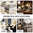 Set 2 Sgabelli da Bar Alti in Metallo  Neri